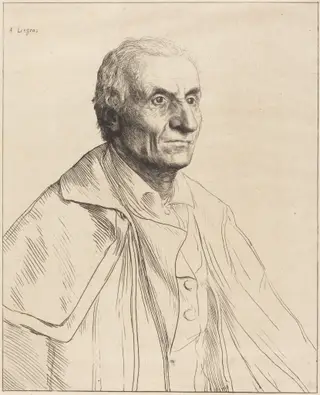 Large Spaniard (Le grand Espagnol), by Alphonse Legros, ink, 1874