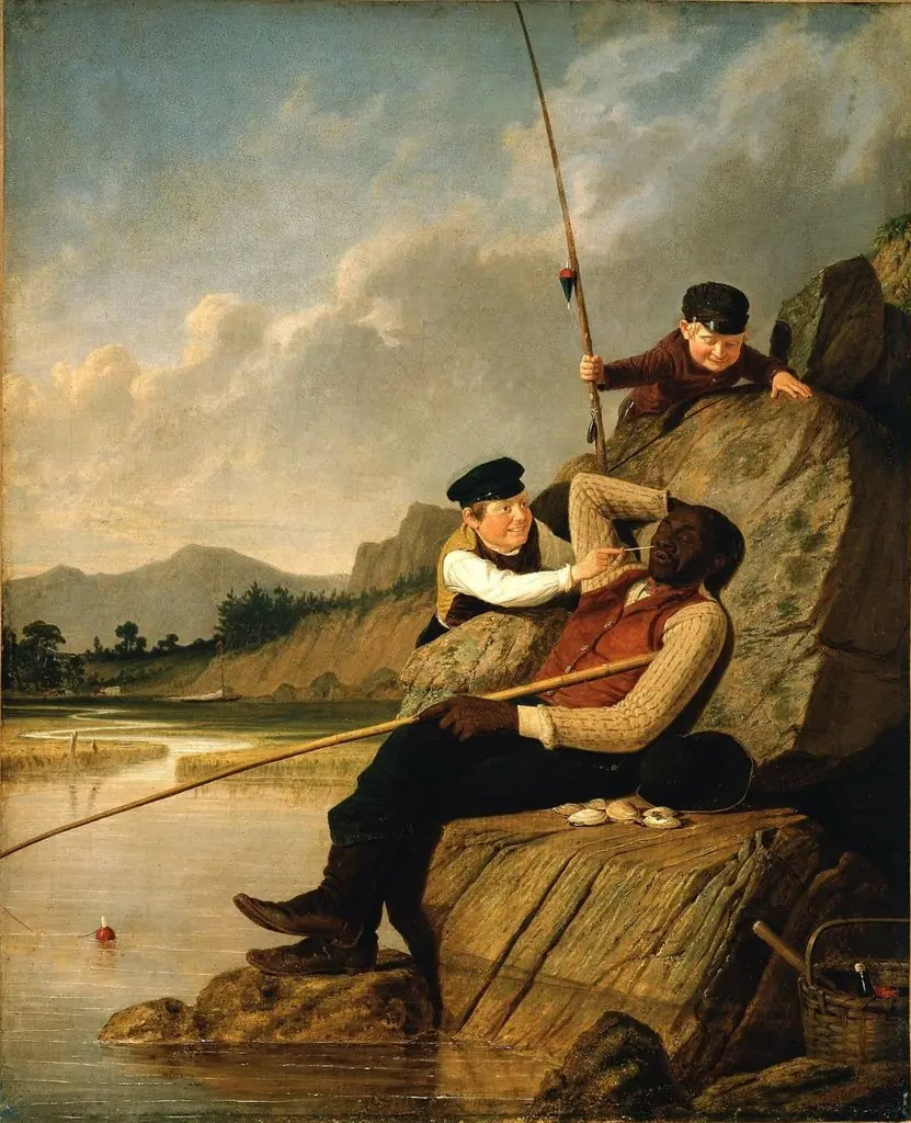Waking Up, by James Goodwyn Clonney, oil, 1851