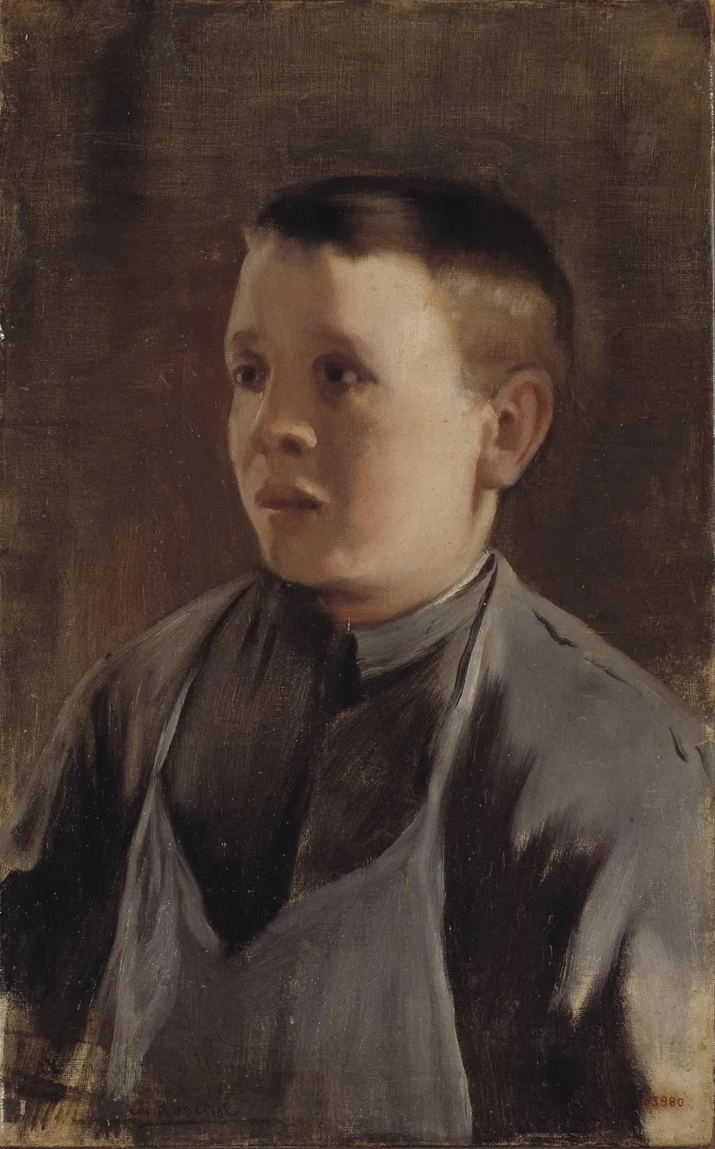 Portrait of a Boy, by Santiago Rusiñol i Prats, oil, 1896