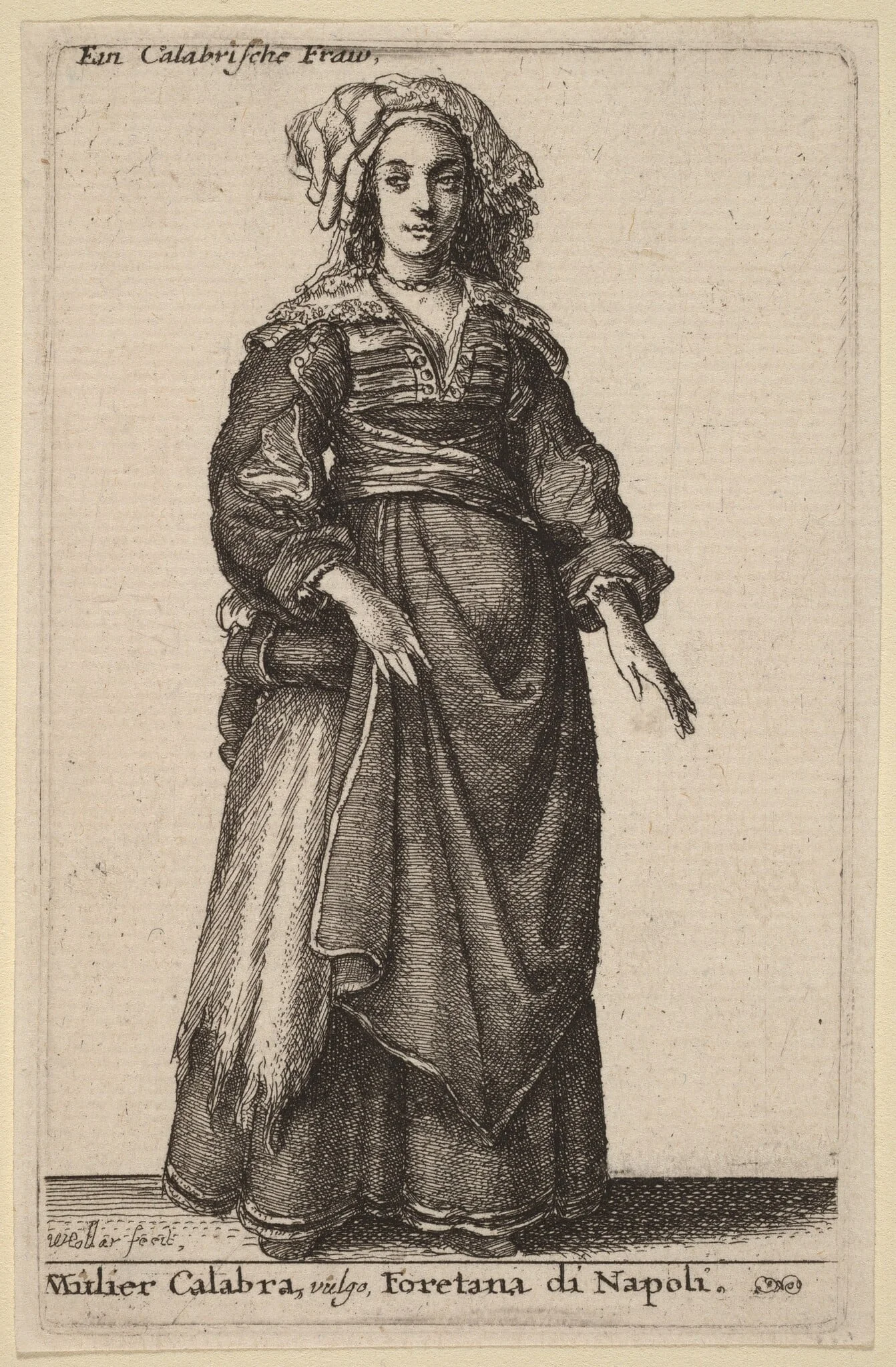 Mulier Calabra, Vulgo, Foretana di Napoli, detail