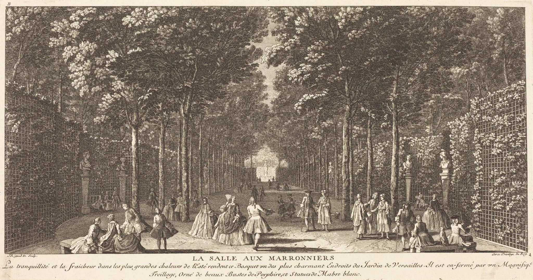 La Salle aux Marronniers, detail