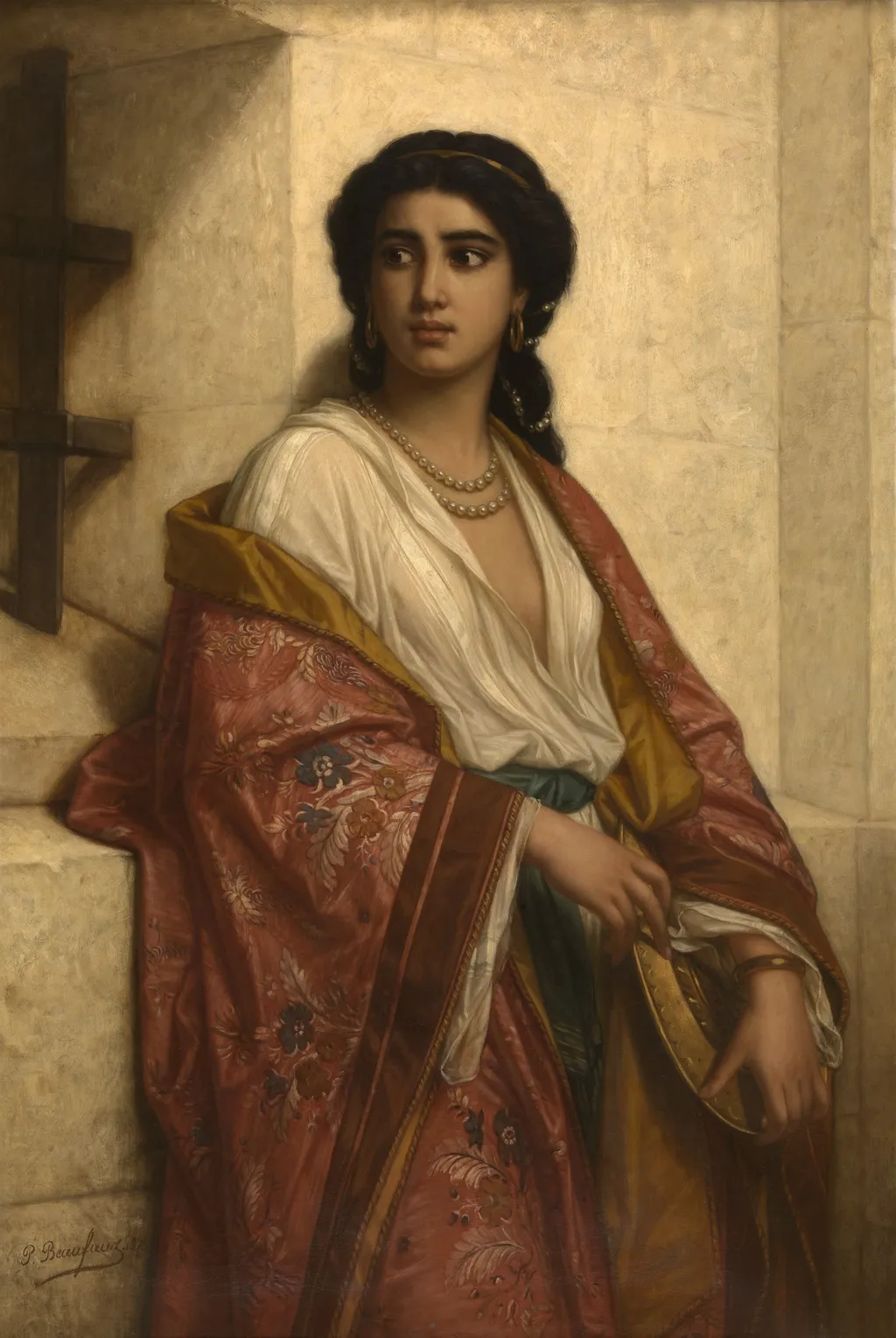 Salome Watching the Beheading of John the Bapitist, by Polydore Beaufaux, oil, 1873