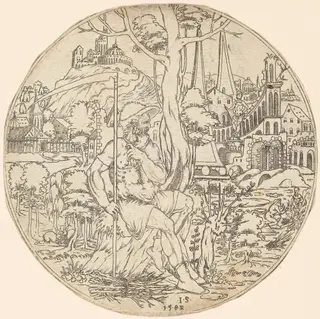 Saturn, by Jonas Silber, ink, 1582