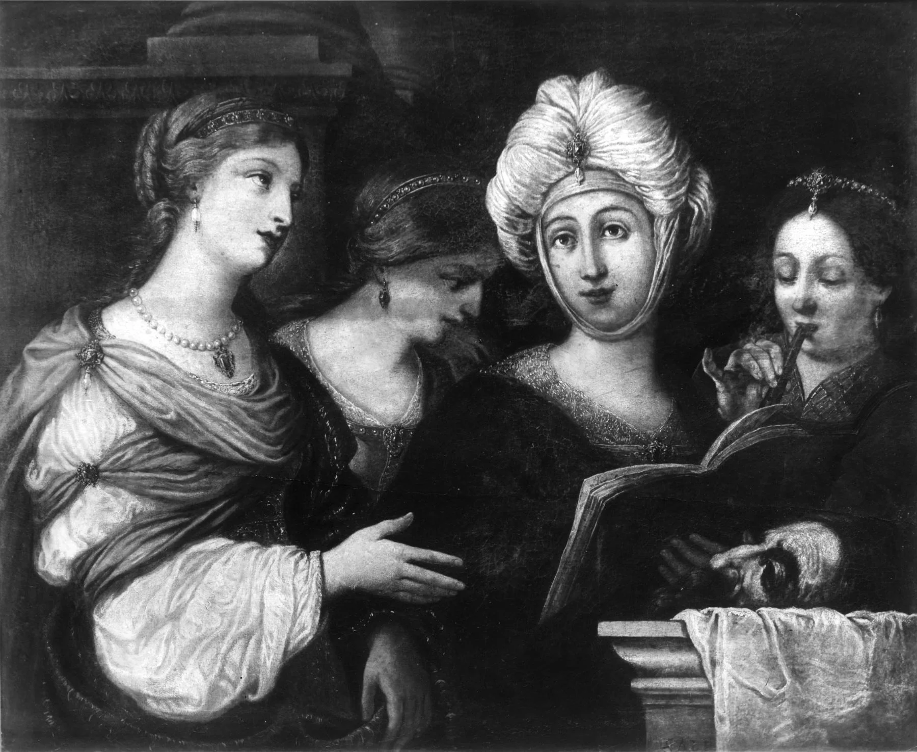 The Women of Bethulia Celebrating the Triumph of Judith over Holophernes, detail