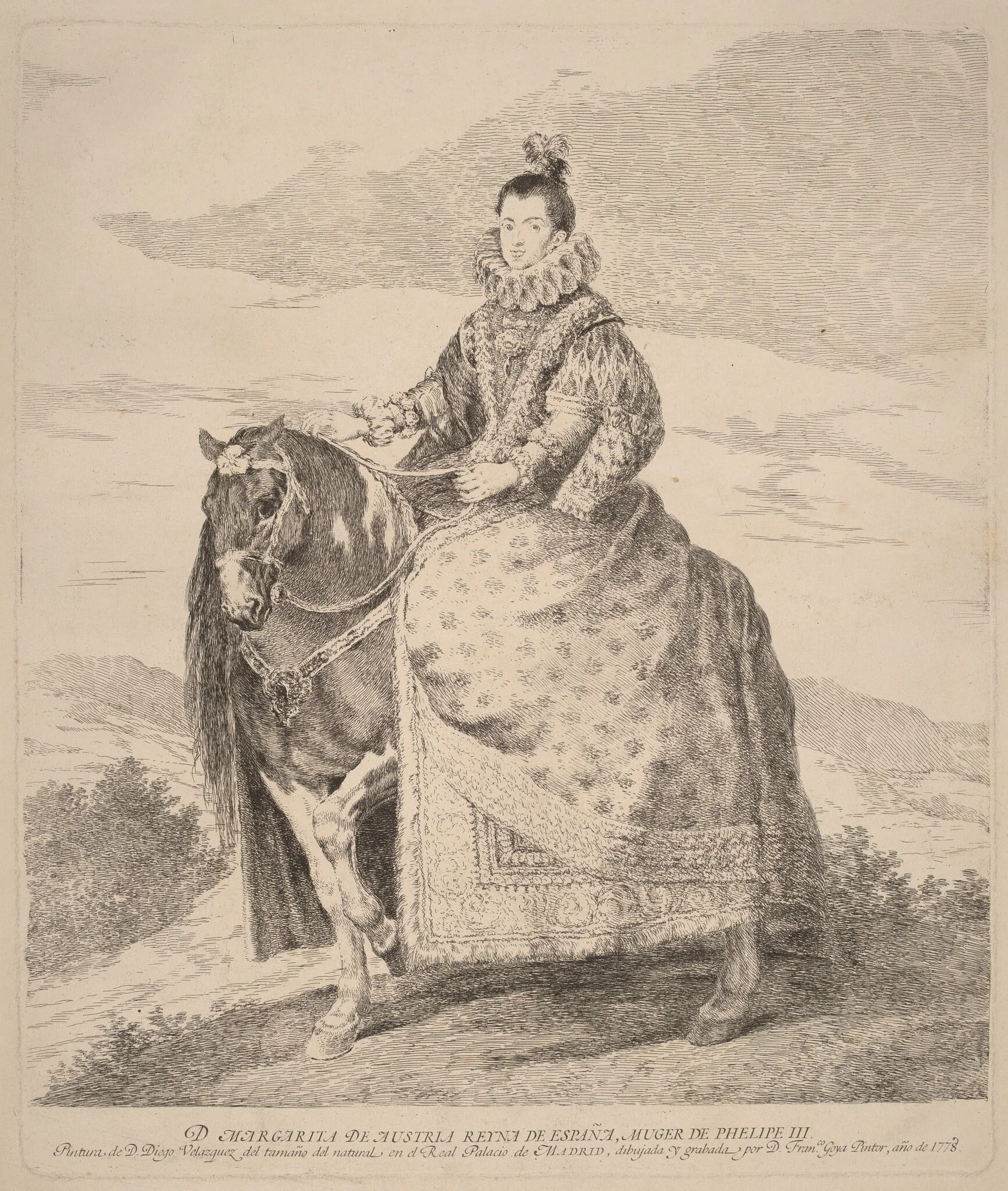 Margarita de Austria, detail