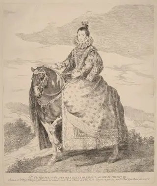 Margarita de Austria, by Francisco de Goya, ink, 1778