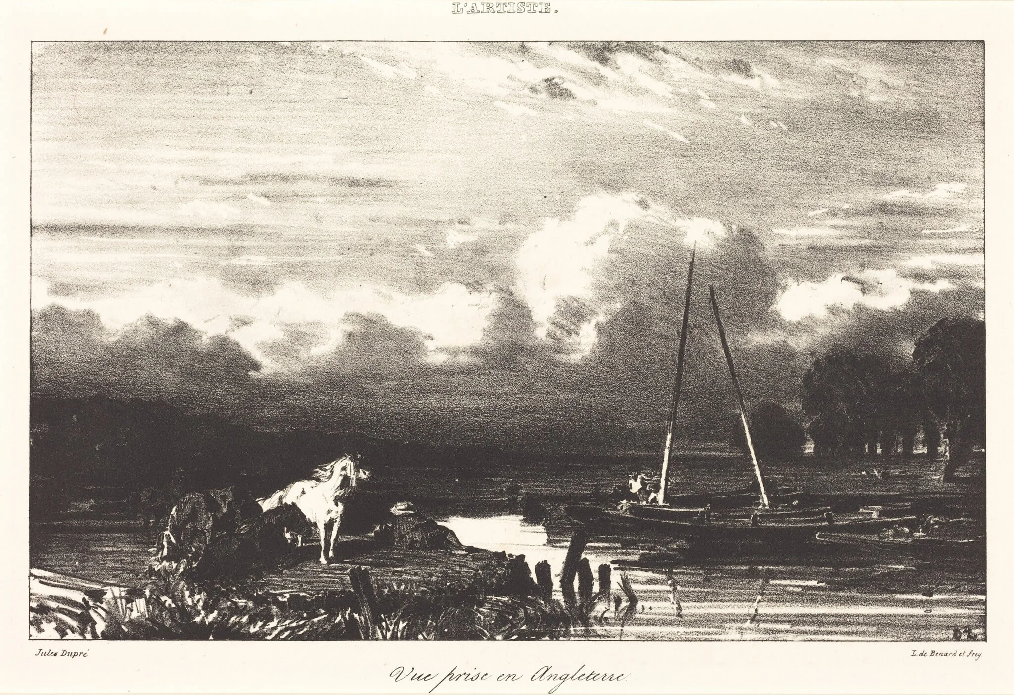 View in England (Vue prise en Angleterre), detail