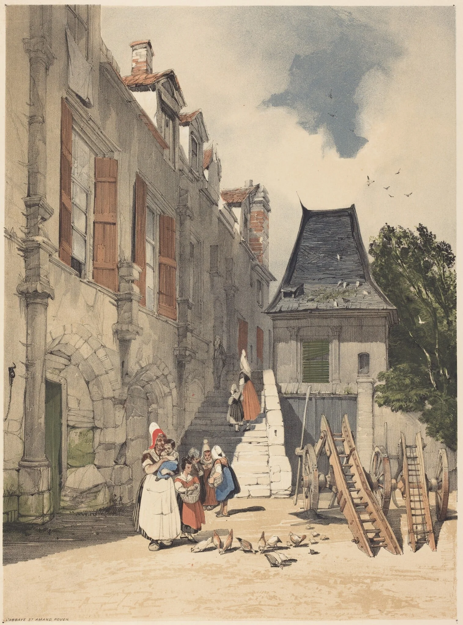 L'Abbaye St. Amand, Rouen, detail