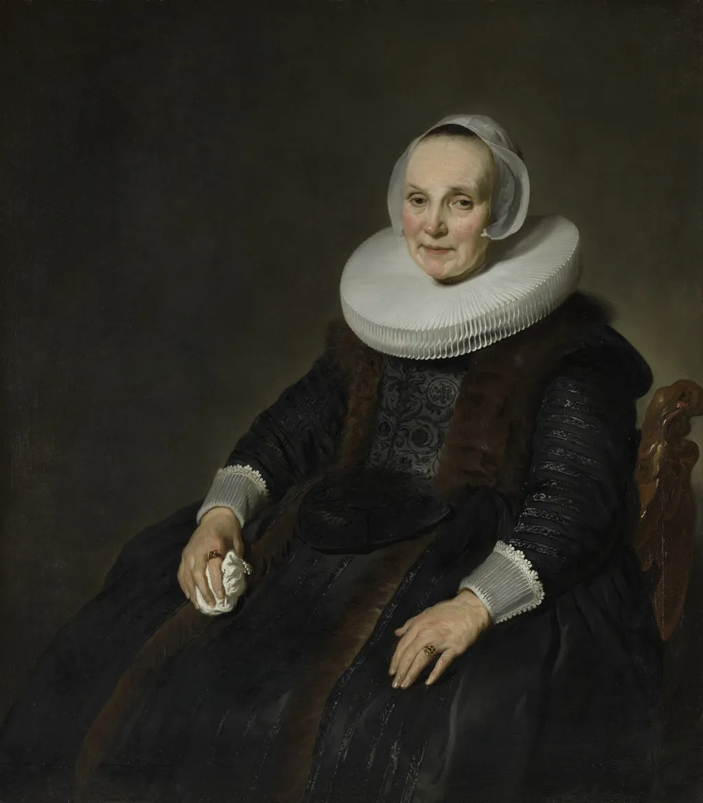 Portret van een vrouw, by Jacob Adriaensz Backer, oil, 1635