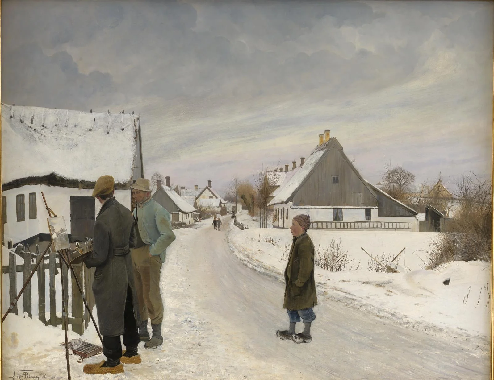 The Painter in the Village, detail