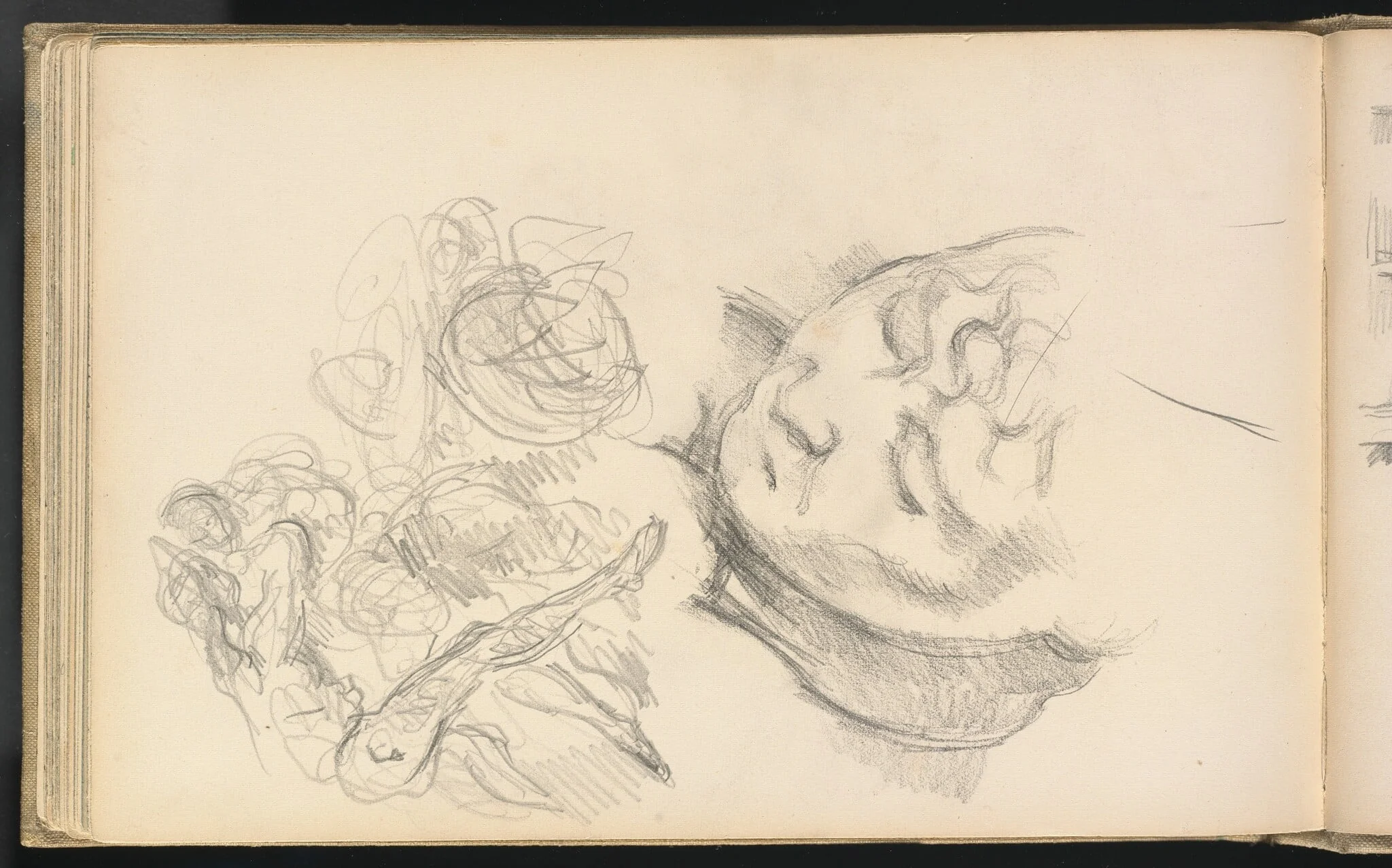 Studies Including Madame Cezanne, detail