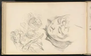 Studies Including Madame Cezanne, by Paul Cézanne, graphite, 1886