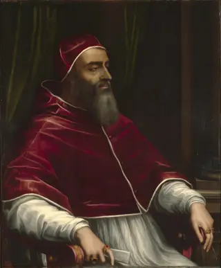 Pope Clement VII, by Sebastiano del Piombo, oil, 1531