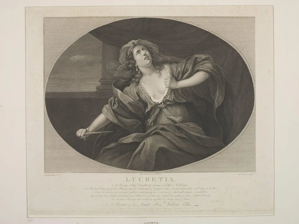 Lucretia, by William Sharp, 1784