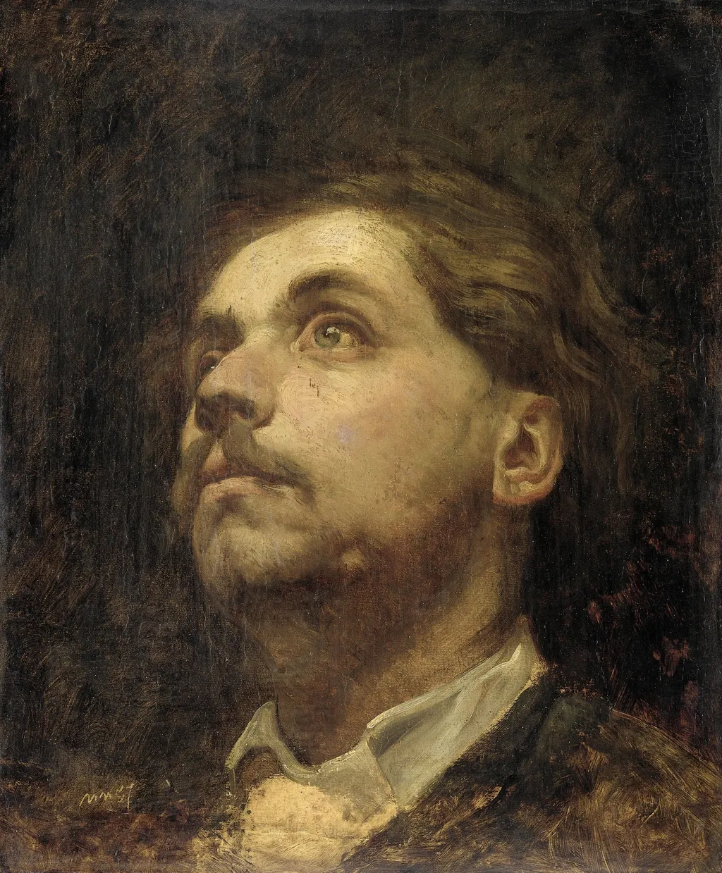 Portrait of Jacob Maris, by Matthijs Maris, oil, 1857
