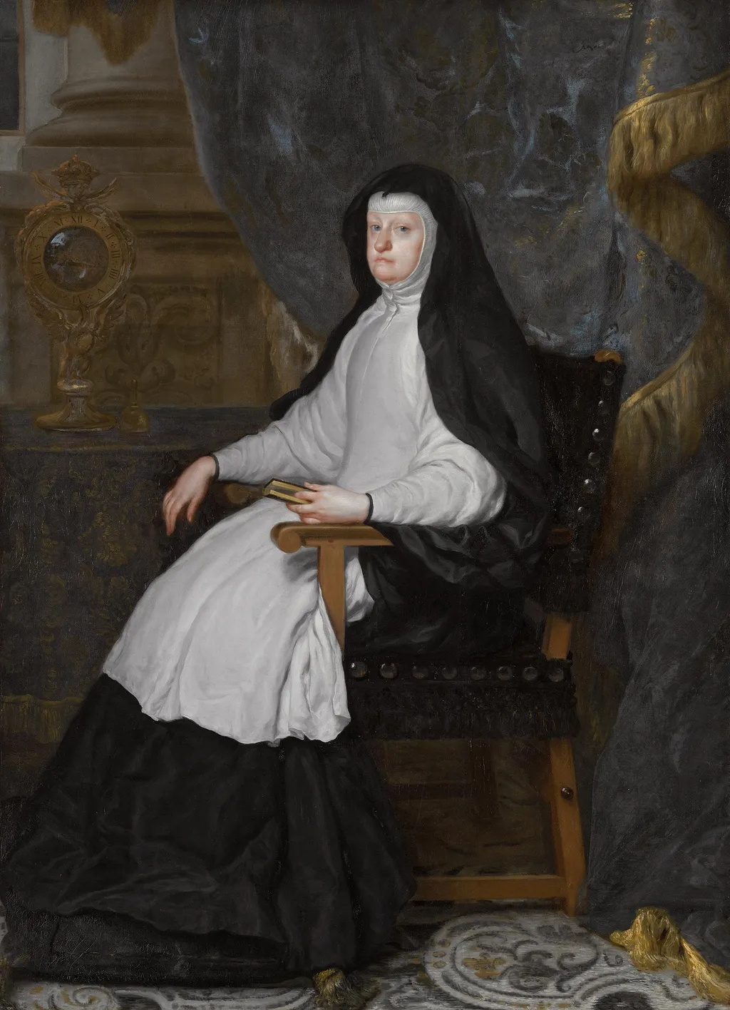 Mariana of Austria, Consort of King Philip IV of Spain, as a Widow, by Claudio Coello, oil
