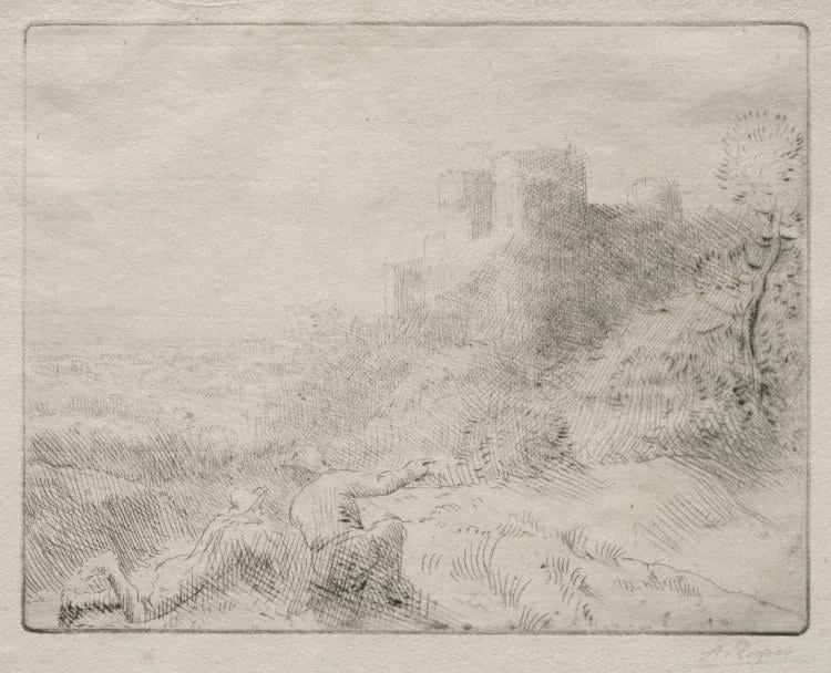 An Old Chateau, detail
