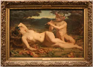 De bacchante, by Gustaaf Vanaise, unspecified, 1888