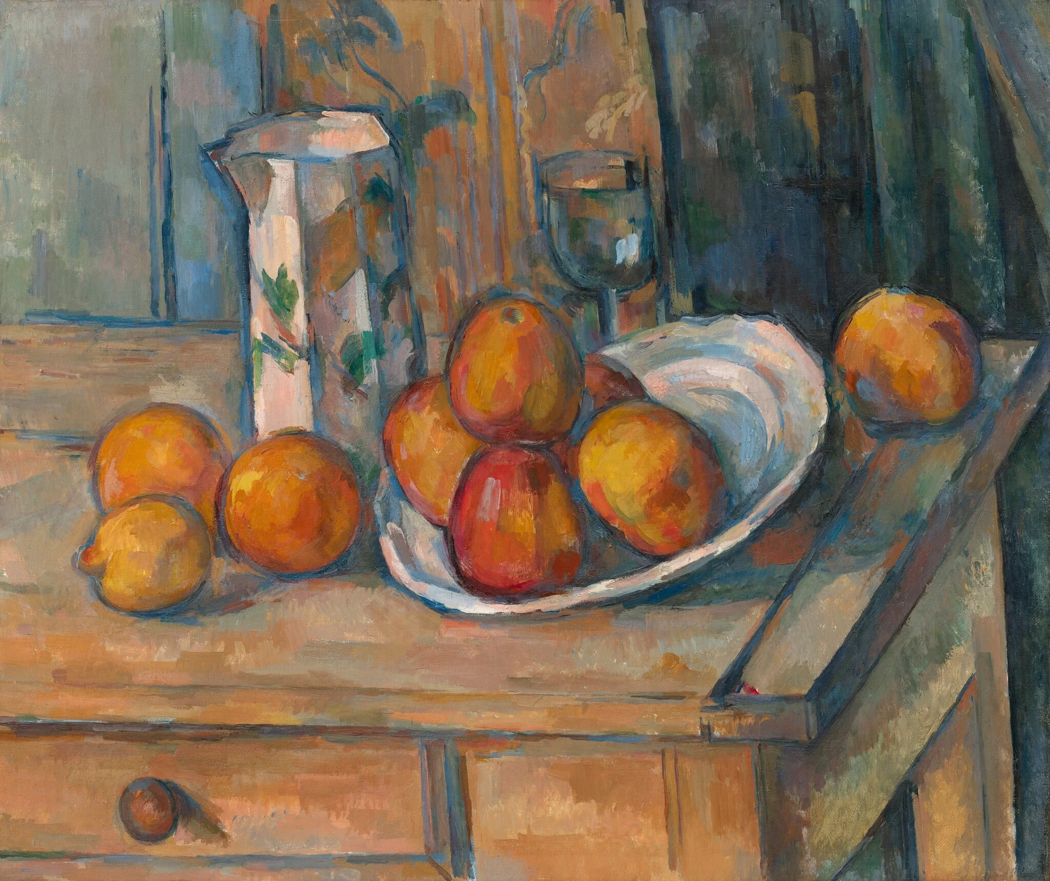 Still Life with Milk Jug and Fruit, detail