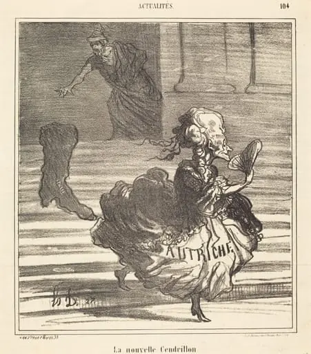 La Nouvelle Cendrillon, by Honoré Daumier, ink, 1866