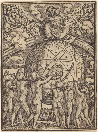 The Last Judgment, by Hans Lützelburger, ink, 1526