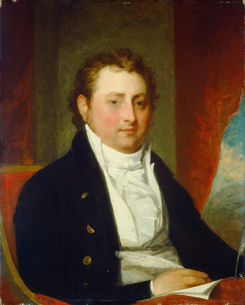 Edward Stow, by Gilbert Stuart, oil, 1803