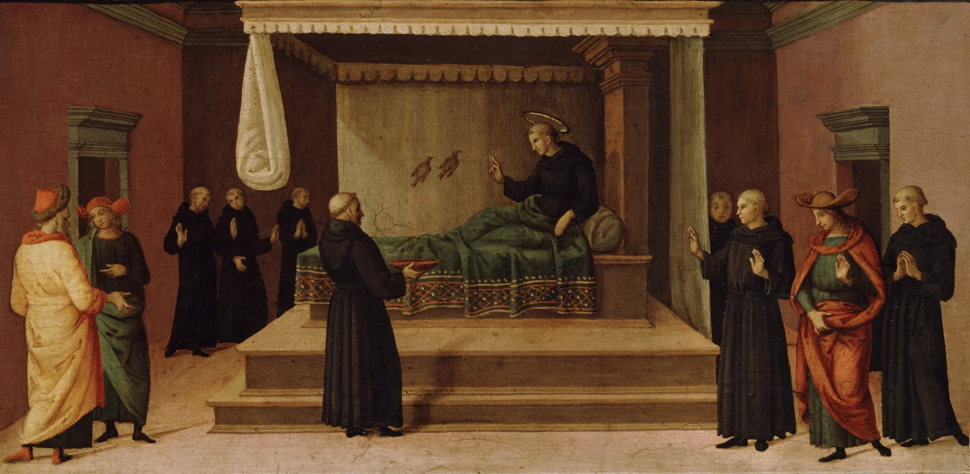 Saint Nicholas of Tolentino Restoring Two Partridges to Life, detail