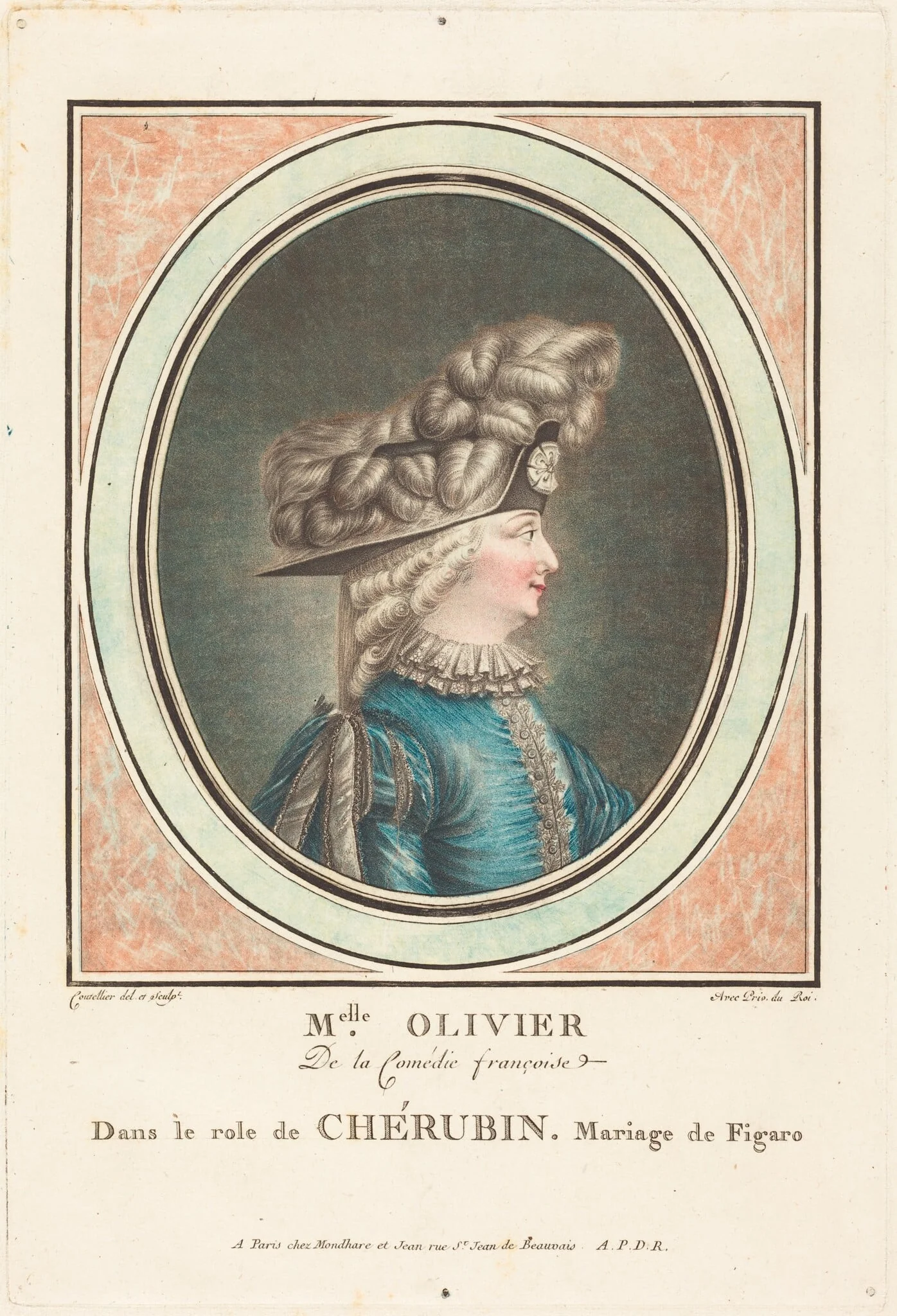 Mademoiselle Olivier, detail