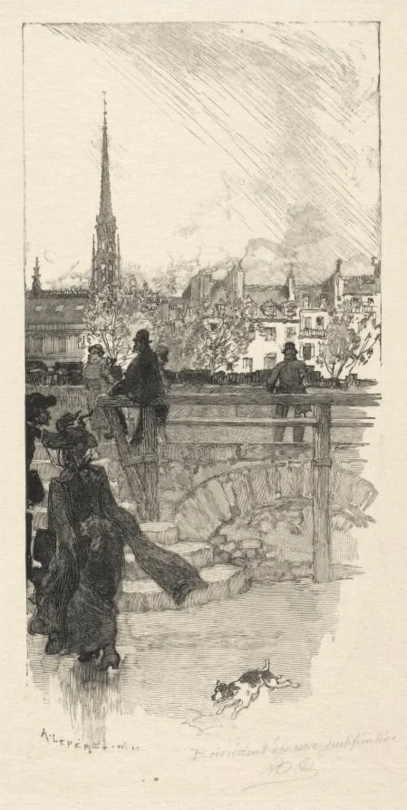 Quai des Grands Augustins, Paris, detail