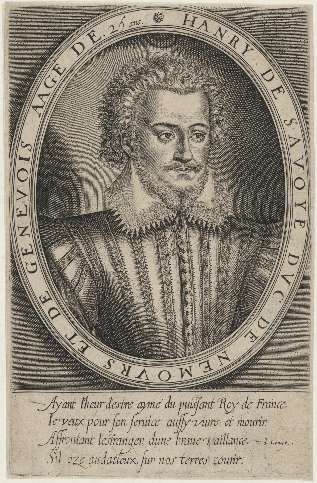 Henry, Duke of Savoy, Nemours and Geneva, detail
