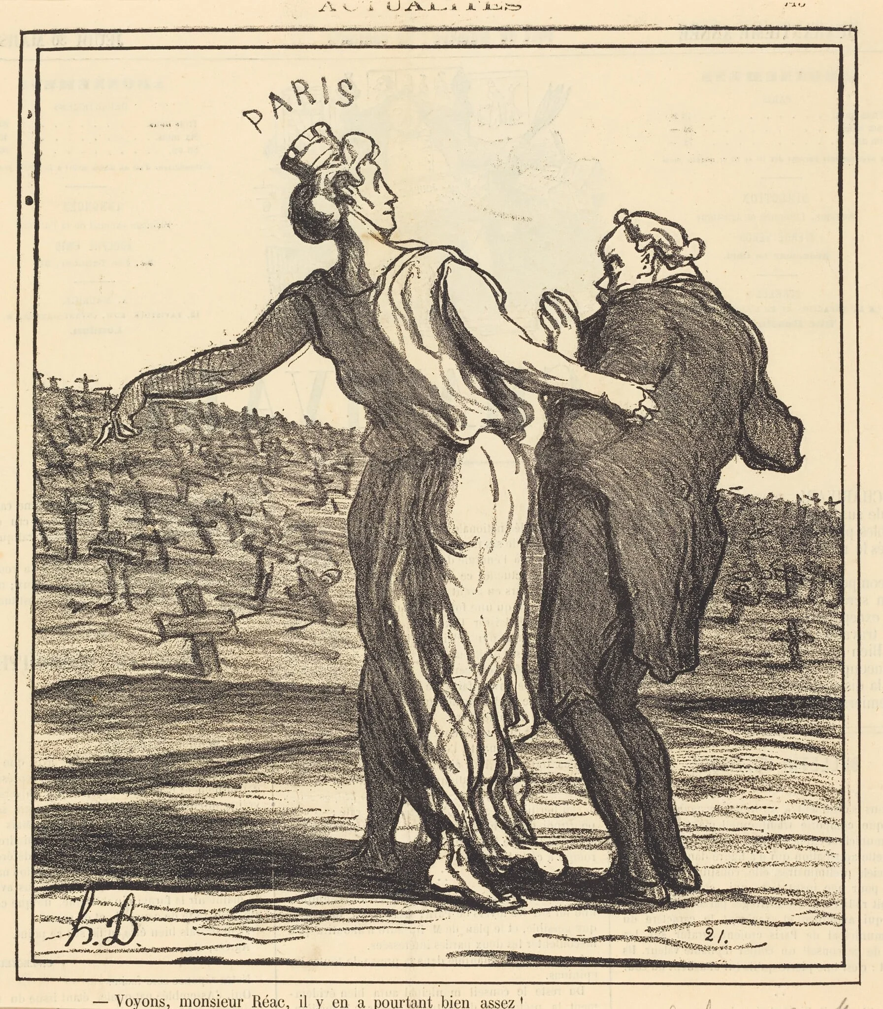 Voyons, monsieur Réac..., detail