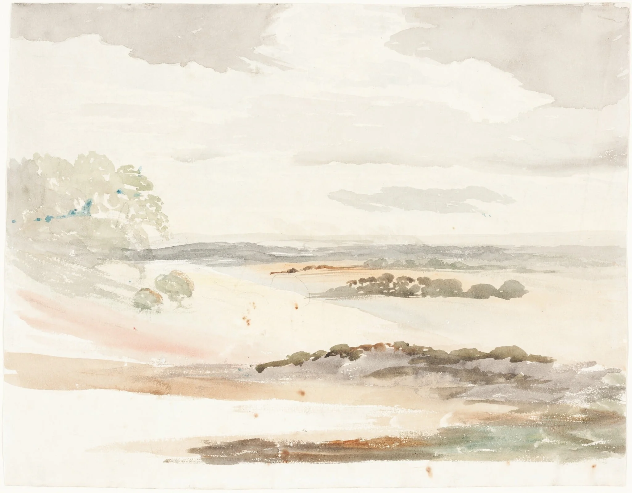An Extensive View in Shropshire, detail