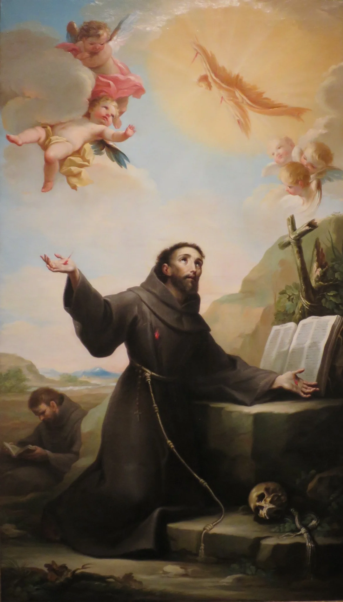 Saint Francis of Assisi Receiving the Stigmata, detail