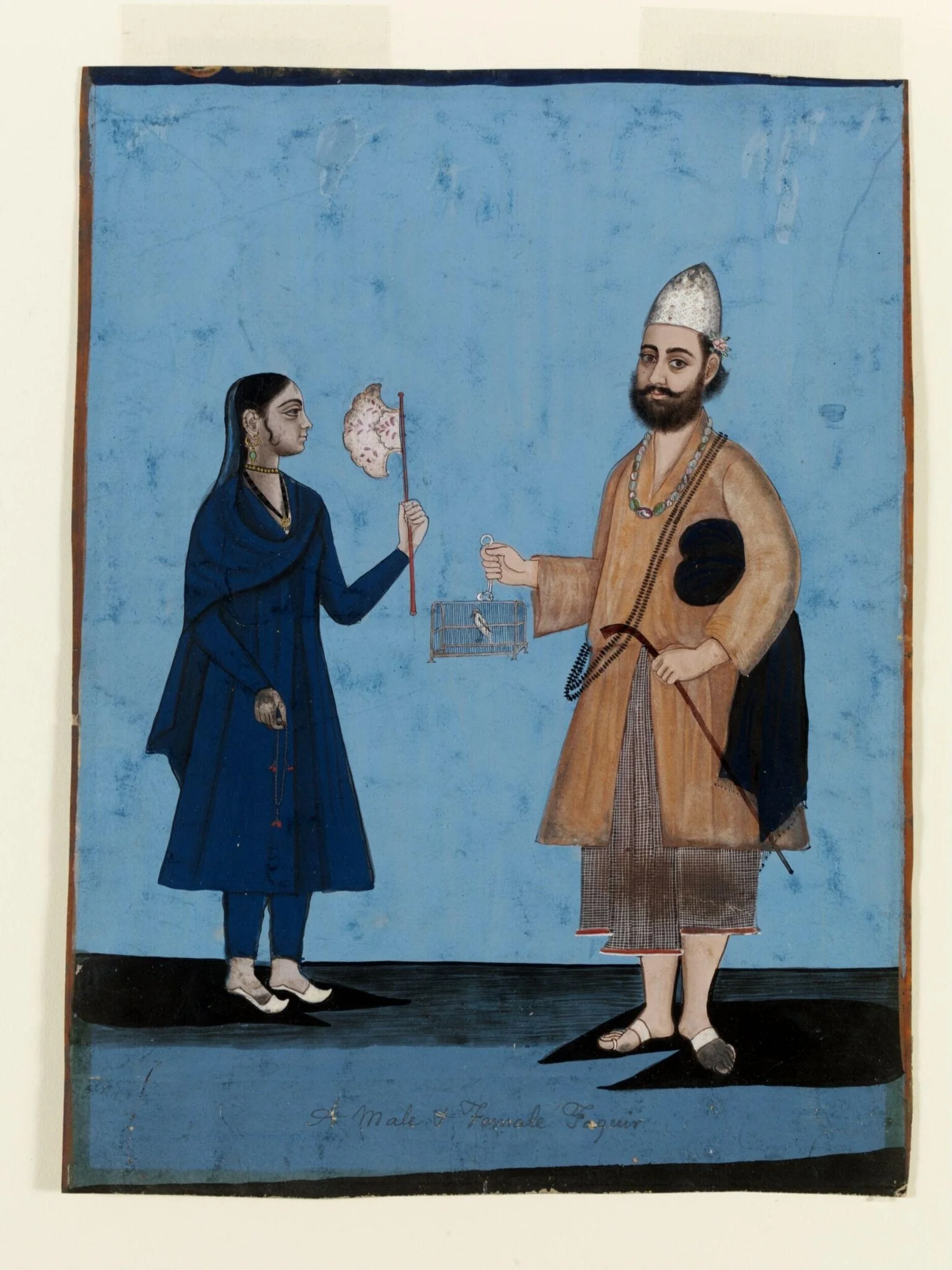 A fakir and his wife, detail