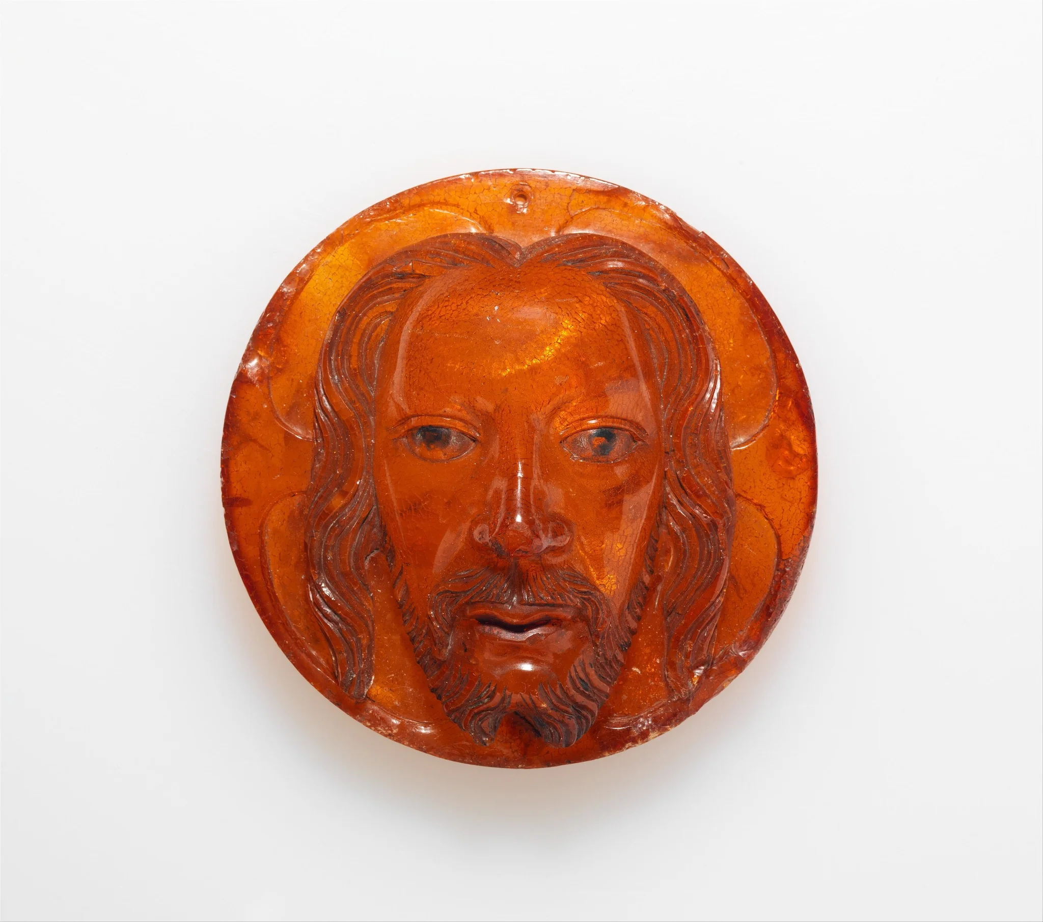 Medallion with the Face of Christ, detail