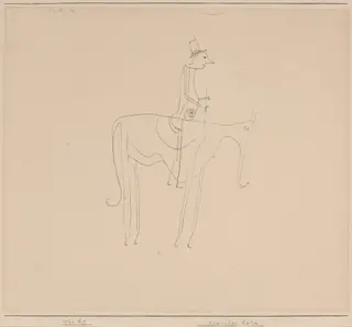 Komischer Reiter (Comic Rider), by Paul Klee, ink, 1921
