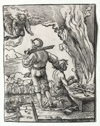 Abraham's Sacrifice, by Albrecht Altdorfer, 1520