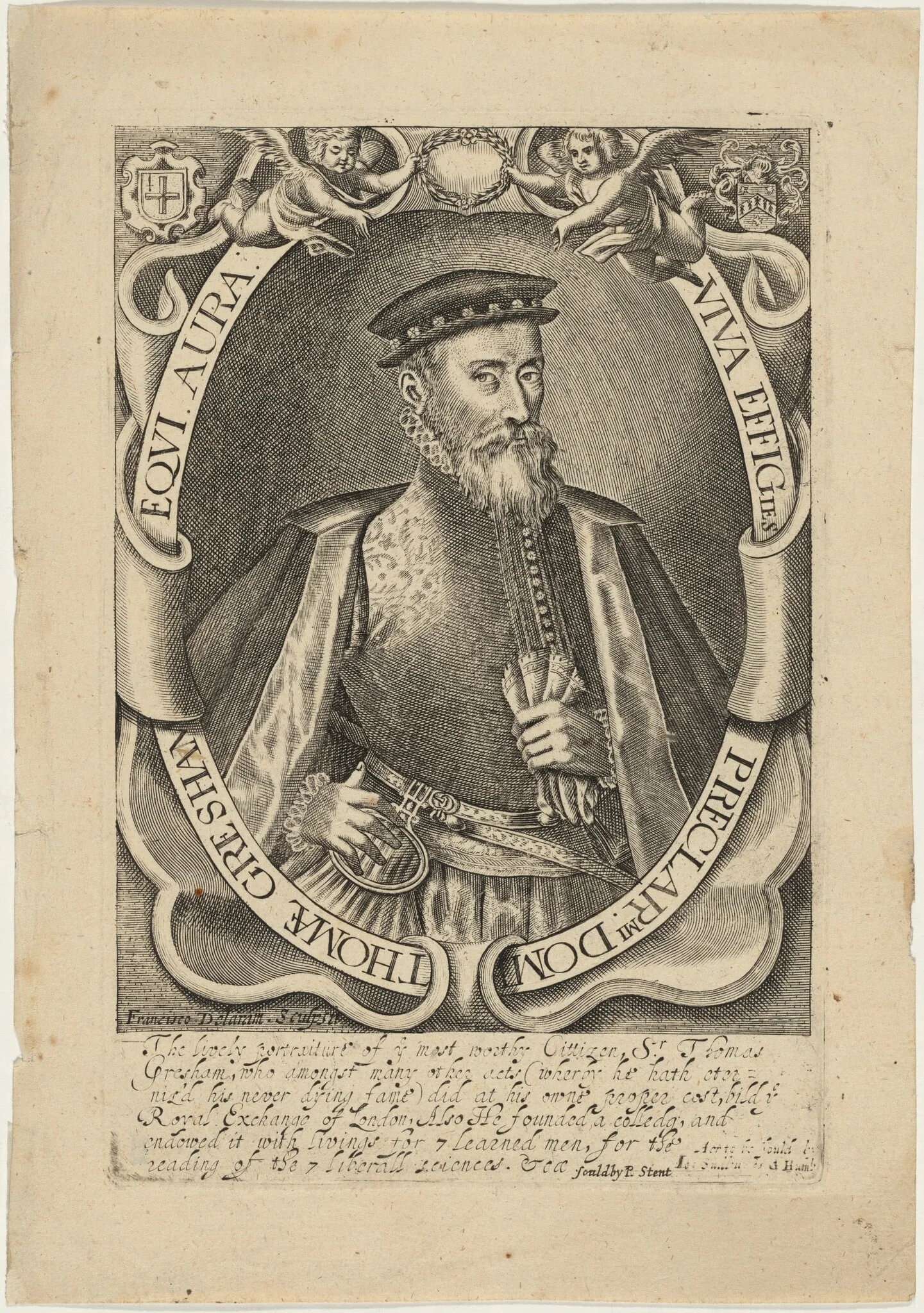 Thomae Gresham, Equi. Aura (Sir Thomas Gresham), detail