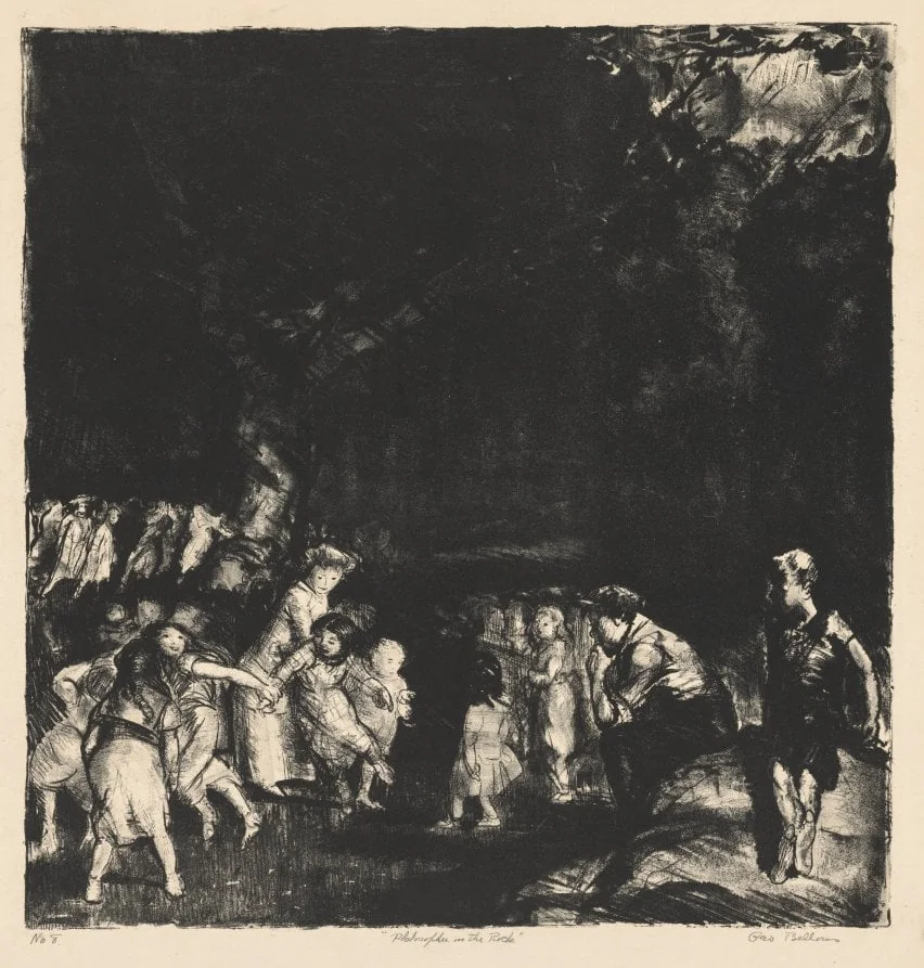 Philosopher on the Rock, detail