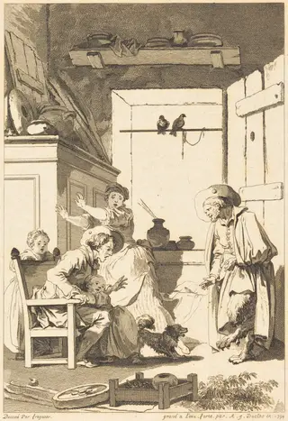 Belphegor, by Charles Emmanuel Patas, ink, 1794