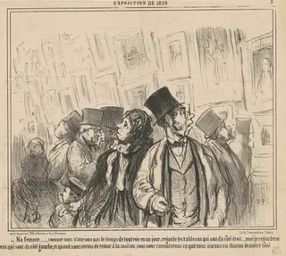 Ma femme ..., comme nous n'aurions pas ..., by Honoré Daumier, ink, 1859