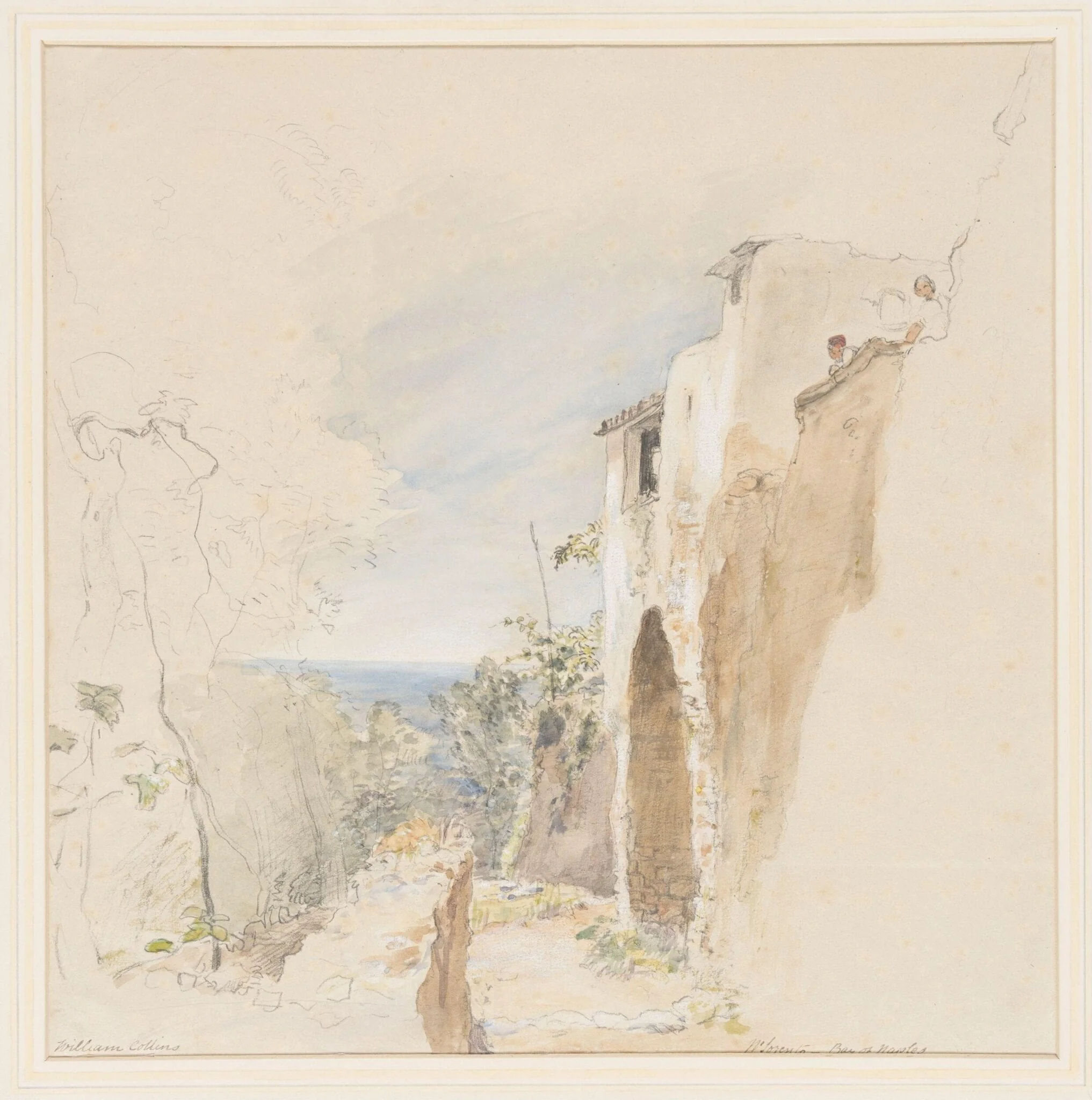 Coast View near Sorrento, Bay of Naples, detail