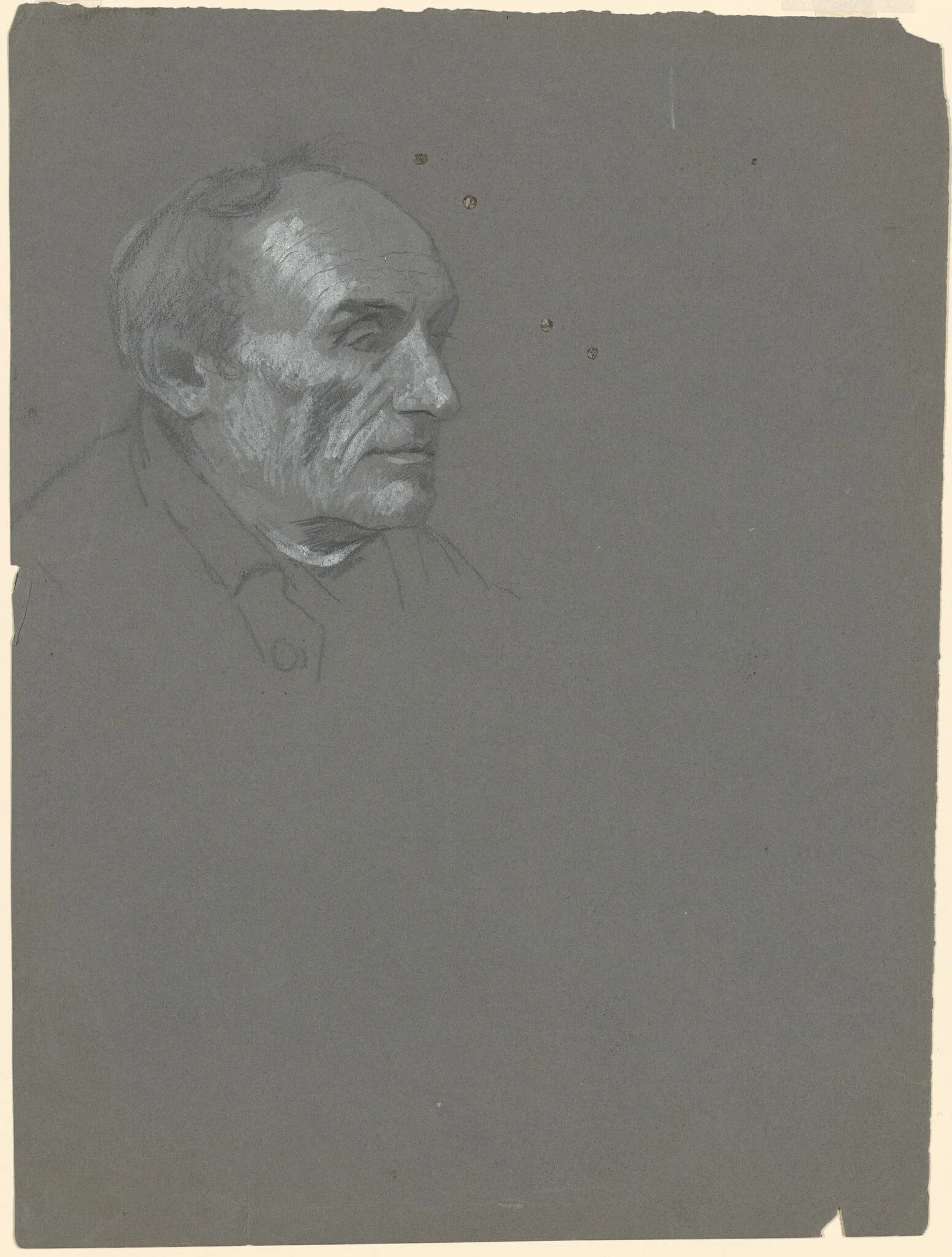 Head of a Man, detail