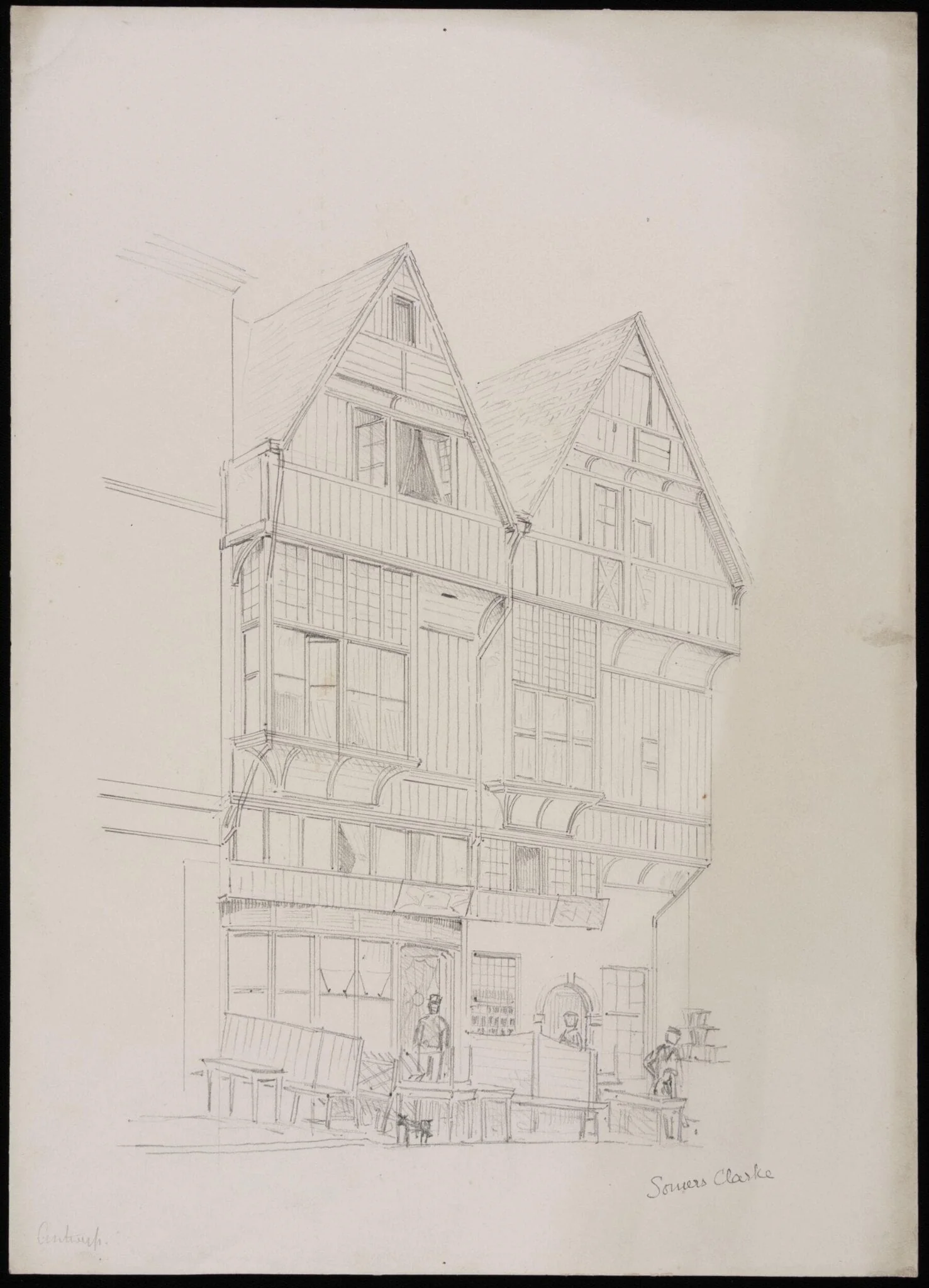 House at Antwerp, detail