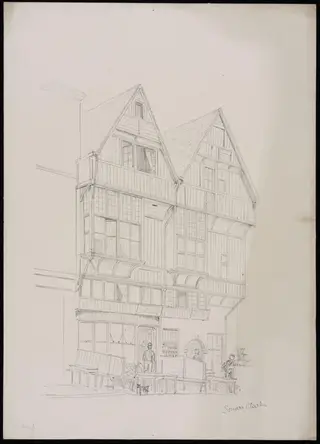House at Antwerp, by Somers Clarke, 1891