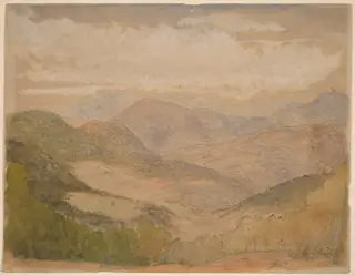 Blue Ridge Mountains, by Stanford White, ink, 1898
