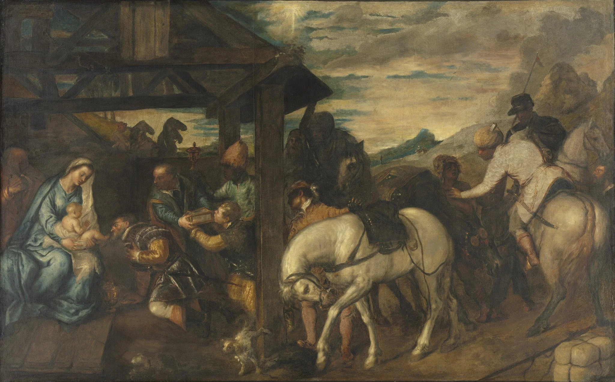 Adoration of the Magi, detail