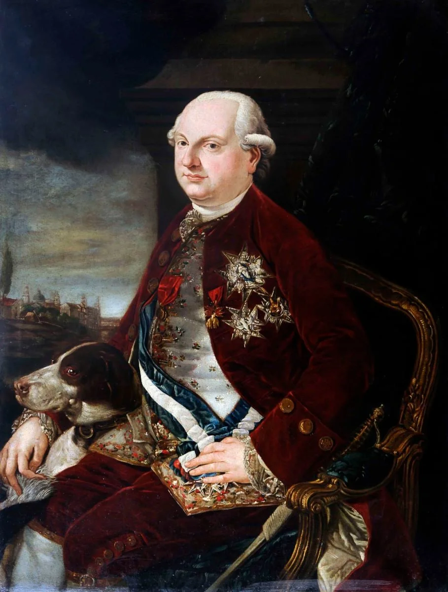 Portretul lui Ferdinand de Bourbon, duce de Parma, detail
