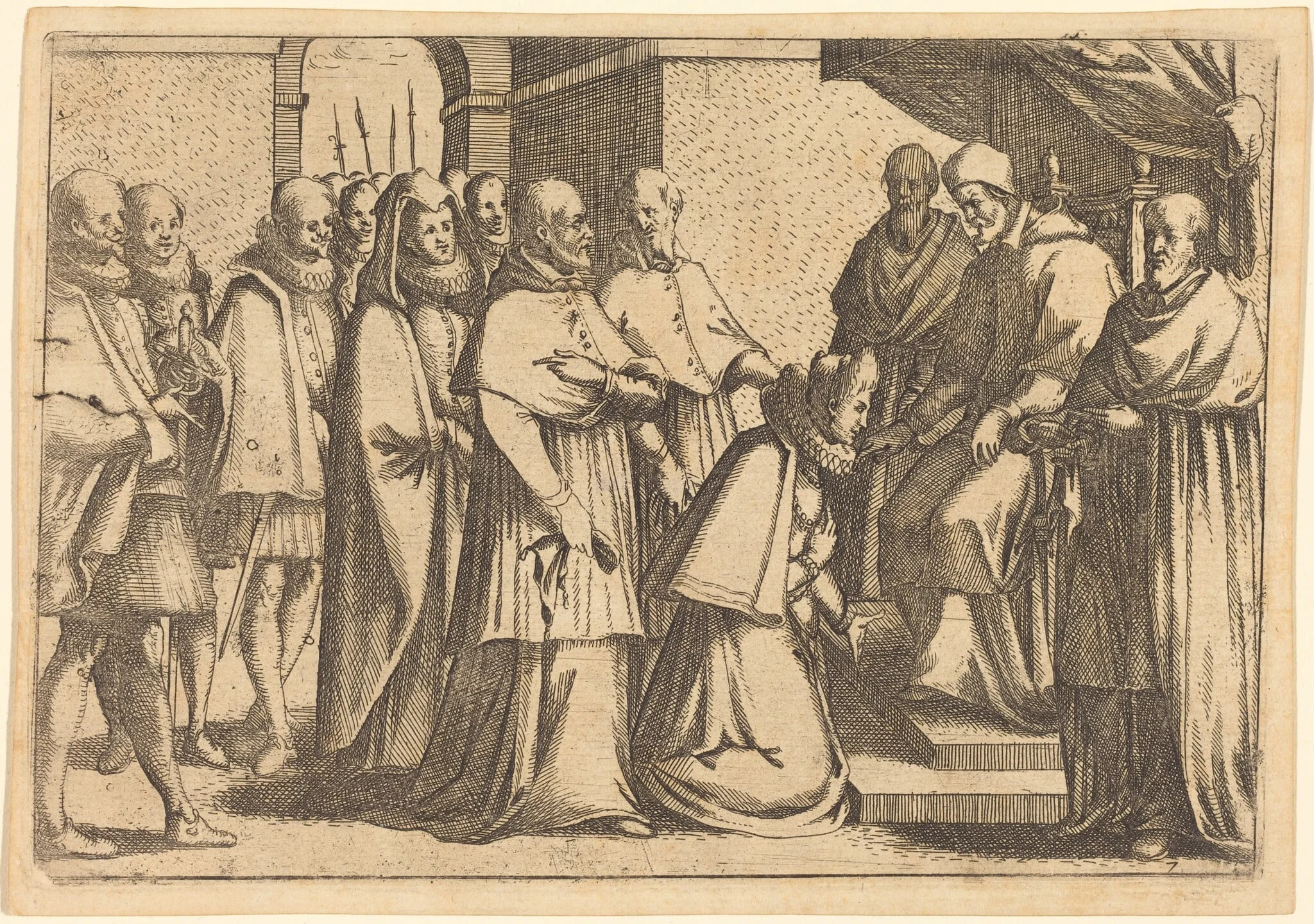 Papal Audience, detail