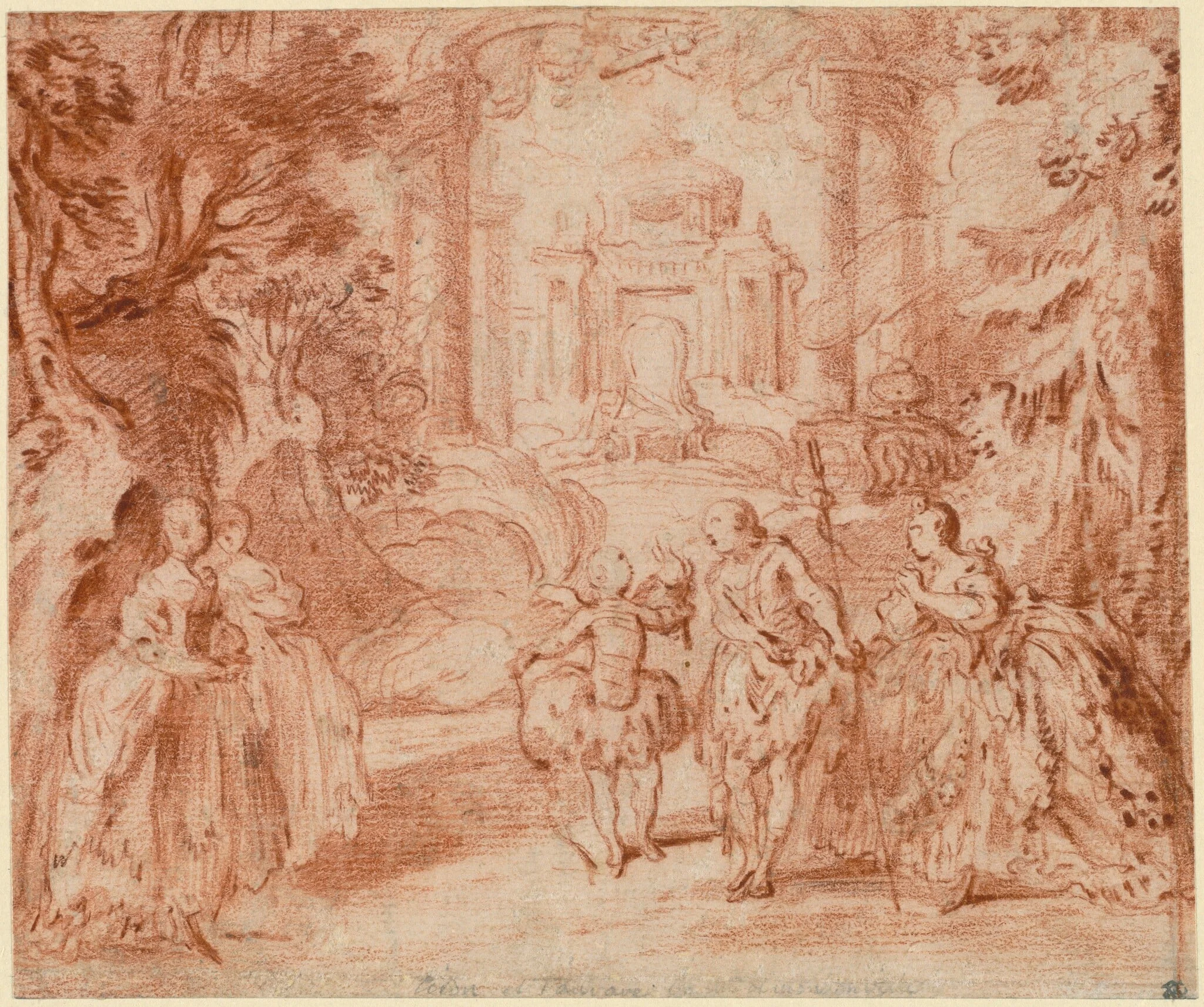 The Divertissement from Voltaire's "La princesse de Navarre", detail